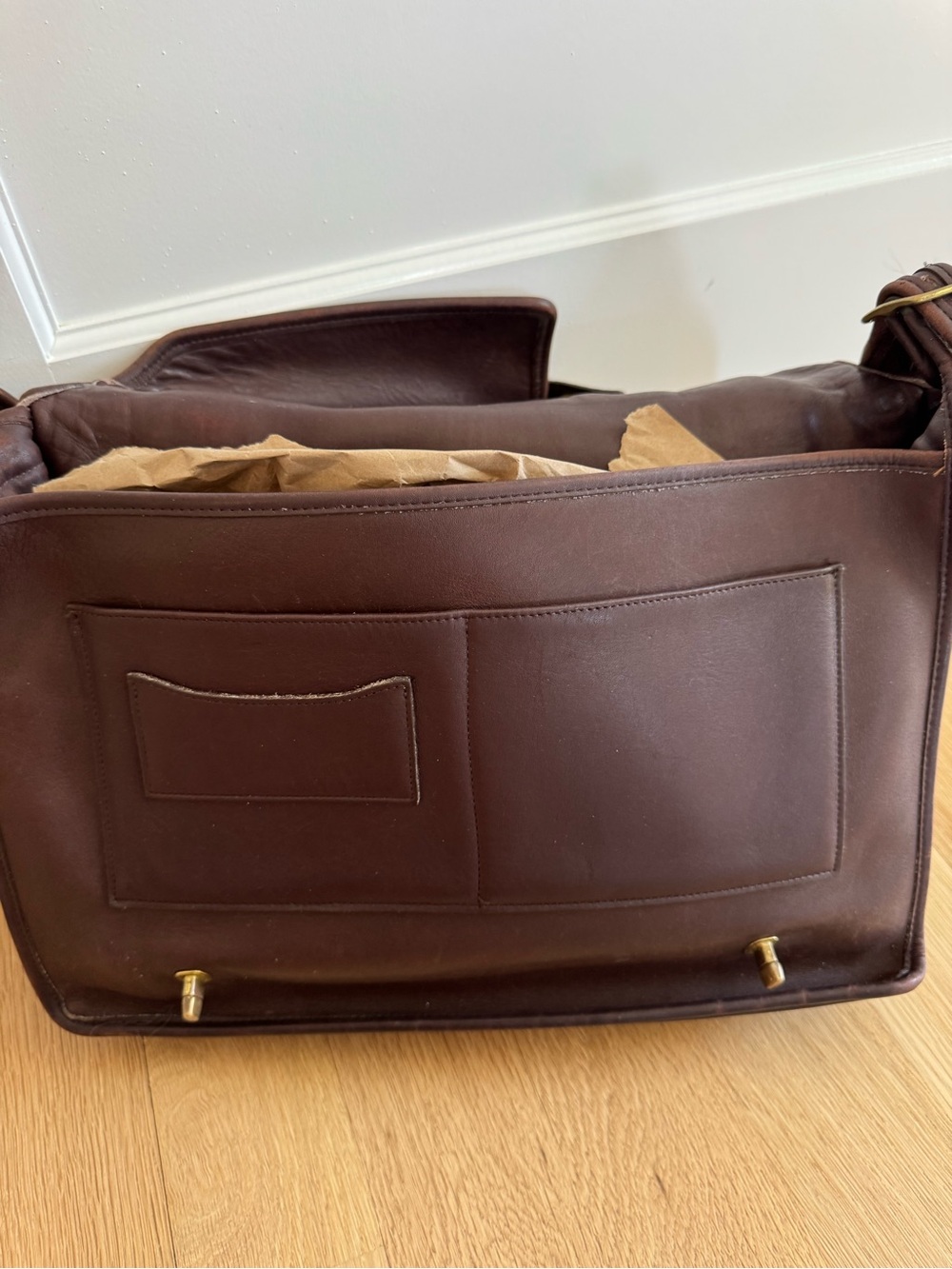 Coach Vintage Essex Legacy Leather Briefcase Messenger Laptop Bag Brown - Picture 10 of 16